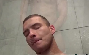 Horny men pissing gay first time Jimmy Roman Piss &_ Stroke