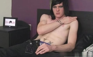 Sexy teen emo gay boys Watch painless Zaccary jerks his sexy 8Â” pierced