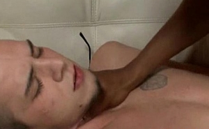 Blacks Out of reach of Boys - Hardcore Interracial Gay Going to bed Porn Video Ten