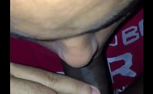 My white adopted cousin sucking my big black dick