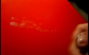 Danish Bi Guy Syringes Sperm On A Red Table (Cumshots Show)