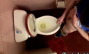 Gay pilipino porn With boners splashing out piss into the bowl, one