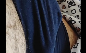 Daddy's bulge pulsing in underwear