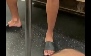 Flashing dick in the subway