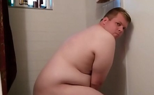 Elated Chub naked involving shower