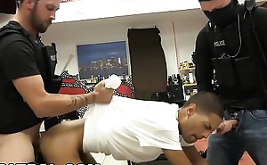 Gay patrol - black robbery suspect apprehended and fucked wide of cops
