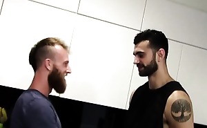 Amateursdoit - bearded studs fuck after sexy oral session in the kitchen