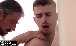 Muscular stepfather gives his troubled stepson the anal support he needs after a night within