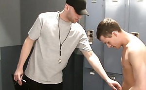 Naughty jocks fucking in locker room