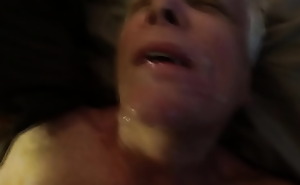 Hawt facial for grandpa who loves Hawt cum on his face