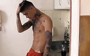 Latino youngster concerning tattoos fucked for money pov