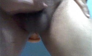 Cum with dildo in ass